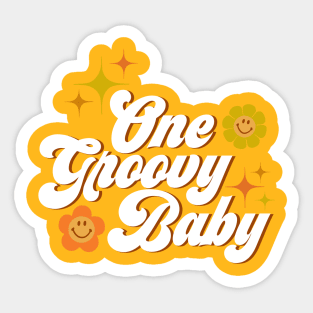 One Groovy Baby - Groovy Baby Sticker